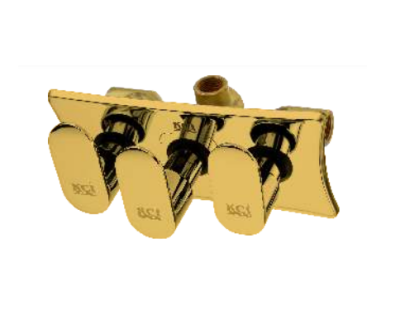KCI CLICK GOLD  4 way  diverten  with brass exposed parts CLKG-22