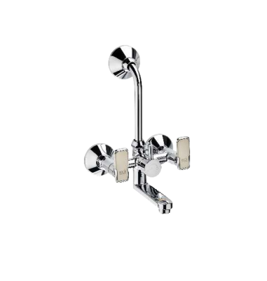 KCI KUDOZE 2 in 1 wall mixer with brass crutch & leg set KDZ-13