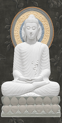 Livolla Ceramic Buddha poseter art 40 600 x 1200MM