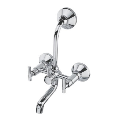 KCI L.K. 2 in 1 wall mixer with brass bend & leg set tik tik LK-12
