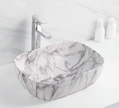 Evaan Matt Marble TABLE TOP ART BASIN SF-9408-115
